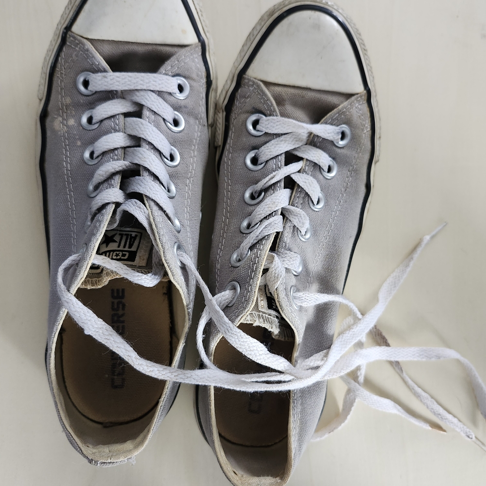 Converse Grey Low-Top Sneakers